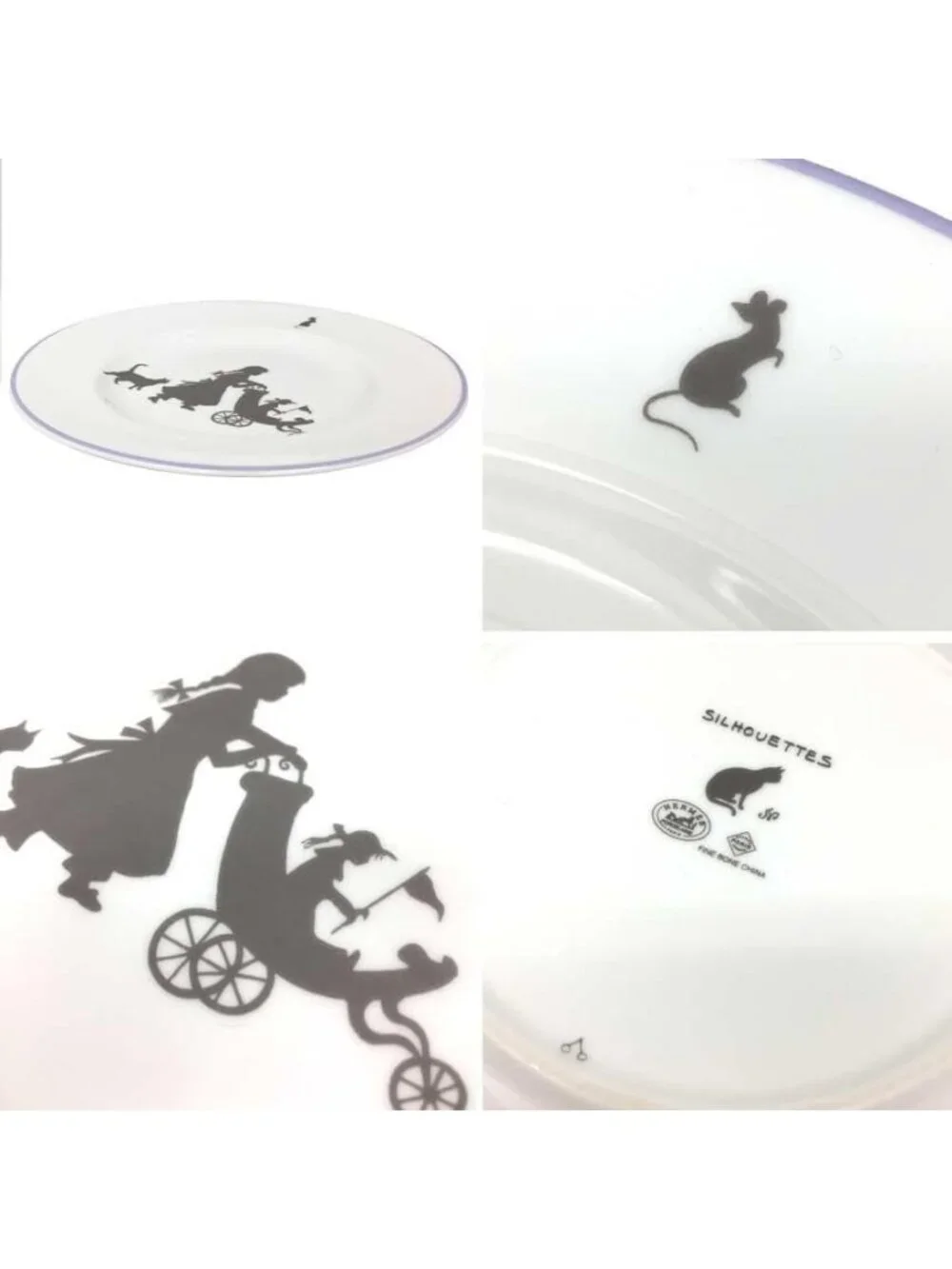 Hermes Silhouette Dessert Plate 20 cm